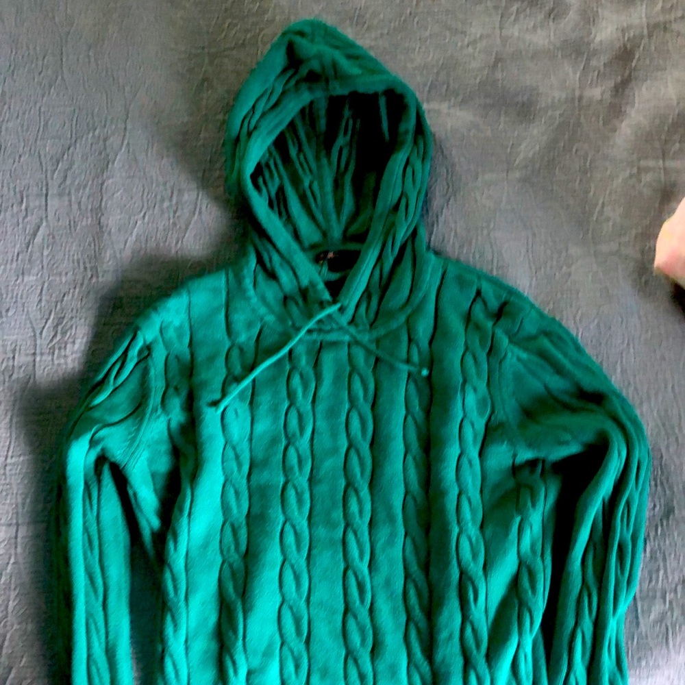 Brooks brothers hoodie sweater in beautiful emerald green color